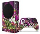 WraptorSkinz Skin Wrap compatible with the 2020 XBOX Series S Console and Controller Grungy Flower Bouquet (XBOX NOT INCLUDED)