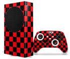 WraptorSkinz Skin Wrap compatible with the 2020 XBOX Series S Console and Controller Checkers Red (XBOX NOT INCLUDED)