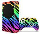 WraptorSkinz Skin Wrap compatible with the 2020 XBOX Series S Console and Controller Tiger Rainbow (XBOX NOT INCLUDED)