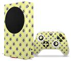 WraptorSkinz Skin Wrap compatible with the 2020 XBOX Series S Console and Controller Kearas Daisies Yellow (XBOX NOT INCLUDED)