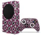 WraptorSkinz Skin Wrap compatible with the 2020 XBOX Series S Console and Controller Splatter Girly Skull Pink (XBOX NOT INCLUDED)