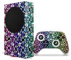 WraptorSkinz Skin Wrap compatible with the 2020 XBOX Series S Console and Controller Splatter Girly Skull Rainbow (XBOX NOT INCLUDED)
