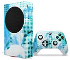 WraptorSkinz Skin Wrap compatible with the 2020 XBOX Series S Console and Controller Electro Graffiti Blue (XBOX NOT INCLUDED)