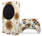WraptorSkinz Skin Wrap compatible with the 2020 XBOX Series S Console and Controller Flowers Pattern 19 (XBOX NOT INCLUDED)