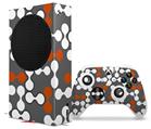 WraptorSkinz Skin Wrap compatible with the 2020 XBOX Series S Console and Controller Locknodes 04 Burnt Orange (XBOX NOT INCLUDED)