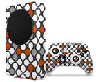 WraptorSkinz Skin Wrap compatible with the 2020 XBOX Series S Console and Controller Locknodes 05 Burnt Orange (XBOX NOT INCLUDED)