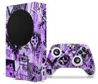WraptorSkinz Skin Wrap compatible with the 2020 XBOX Series S Console and Controller Scene Kid Sketches Purple (XBOX NOT INCLUDED)