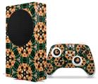 WraptorSkinz Skin Wrap compatible with the 2020 XBOX Series S Console and Controller Floral Pattern Orange (XBOX NOT INCLUDED)