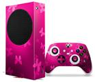 WraptorSkinz Skin Wrap compatible with the 2020 XBOX Series S Console and Controller Bokeh Butterflies Hot Pink (XBOX NOT INCLUDED)
