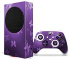 WraptorSkinz Skin Wrap compatible with the 2020 XBOX Series S Console and Controller Bokeh Butterflies Purple (XBOX NOT INCLUDED)