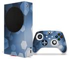 WraptorSkinz Skin Wrap compatible with the 2020 XBOX Series S Console and Controller Bokeh Hex Blue (XBOX NOT INCLUDED)