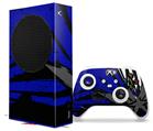 WraptorSkinz Skin Wrap compatible with the 2020 XBOX Series S Console and Controller Baja 0040 Blue Royal (XBOX NOT INCLUDED)