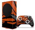 WraptorSkinz Skin Wrap compatible with the 2020 XBOX Series S Console and Controller Baja 0040 Orange Burnt (XBOX NOT INCLUDED)