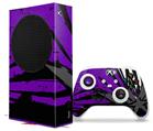 WraptorSkinz Skin Wrap compatible with the 2020 XBOX Series S Console and Controller Baja 0040 Purple (XBOX NOT INCLUDED)