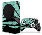 WraptorSkinz Skin Wrap compatible with the 2020 XBOX Series S Console and Controller Baja 0040 Seafoam Green (XBOX NOT INCLUDED)