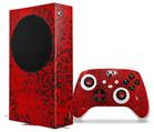 WraptorSkinz Skin Wrap compatible with the 2020 XBOX Series S Console and Controller Folder Doodles Red (XBOX NOT INCLUDED)