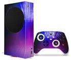 WraptorSkinz Skin Wrap compatible with the 2020 XBOX Series S Console and Controller Bent Light Blueish (XBOX NOT INCLUDED)