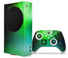 WraptorSkinz Skin Wrap compatible with the 2020 XBOX Series S Console and Controller Bent Light Greenish (XBOX NOT INCLUDED)