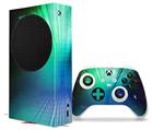 WraptorSkinz Skin Wrap compatible with the 2020 XBOX Series S Console and Controller Bent Light Seafoam Greenish (XBOX NOT INCLUDED)