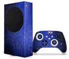 WraptorSkinz Skin Wrap compatible with the 2020 XBOX Series S Console and Controller Binary Rain Blue (XBOX NOT INCLUDED)