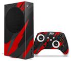 WraptorSkinz Skin Wrap compatible with the 2020 XBOX Series S Console and Controller Jagged Camo Red (XBOX NOT INCLUDED)