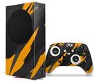 WraptorSkinz Skin Wrap compatible with the 2020 XBOX Series S Console and Controller Jagged Camo Orange (XBOX NOT INCLUDED)