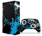 WraptorSkinz Skin Wrap compatible with the 2020 XBOX Series S Console and Controller Baja 0003 Neon Blue (XBOX NOT INCLUDED)