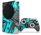 WraptorSkinz Skin Wrap compatible with the 2020 XBOX Series S Console and Controller Baja 0032 Neon Teal (XBOX NOT INCLUDED)
