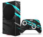 WraptorSkinz Skin Wrap compatible with the 2020 XBOX Series S Console and Controller Baja 0014 Neon Teal (XBOX NOT INCLUDED)