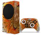 WraptorSkinz Skin Wrap compatible with the 2020 XBOX Series S Console and Controller Flower Stone (XBOX NOT INCLUDED)