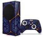WraptorSkinz Skin Wrap compatible with the 2020 XBOX Series S Console and Controller Linear Cosmos Blue (XBOX NOT INCLUDED)