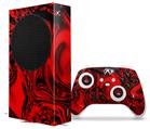 WraptorSkinz Skin Wrap compatible with the 2020 XBOX Series S Console and Controller Liquid Metal Chrome Red (XBOX NOT INCLUDED)
