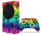 WraptorSkinz Skin Wrap compatible with the 2020 XBOX Series S Console and Controller Cute Rainbow Monsters (XBOX NOT INCLUDED)