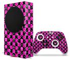 WraptorSkinz Skin Wrap compatible with the 2020 XBOX Series S Console and Controller Skull and Crossbones Checkerboard (XBOX NOT INCLUDED)