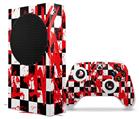 WraptorSkinz Skin Wrap compatible with the 2020 XBOX Series S Console and Controller Checkerboard Splatter (XBOX NOT INCLUDED)