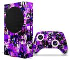 WraptorSkinz Skin Wrap compatible with the 2020 XBOX Series S Console and Controller Purple Graffiti (XBOX NOT INCLUDED)