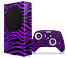 WraptorSkinz Skin Wrap compatible with the 2020 XBOX Series S Console and Controller Purple Zebra (XBOX NOT INCLUDED)