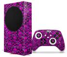 WraptorSkinz Skin Wrap compatible with the 2020 XBOX Series S Console and Controller Pink Skull Bones (XBOX NOT INCLUDED)