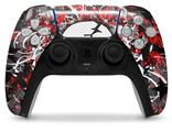 WraptorSkinz Skin Wrap compatible with the Sony PS5 DualSense Controller Skull Splatter (CONTROLLER NOT INCLUDED)