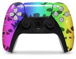 WraptorSkinz Skin Wrap compatible with the Sony PS5 DualSense Controller Rainbow Skull Collection (CONTROLLER NOT INCLUDED)