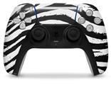WraptorSkinz Skin Wrap compatible with the Sony PS5 DualSense Controller Zebra (CONTROLLER NOT INCLUDED)
