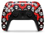 WraptorSkinz Skin Wrap compatible with the Sony PS5 DualSense Controller Goth Punk Skulls (CONTROLLER NOT INCLUDED)