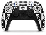 WraptorSkinz Skin Wrap compatible with the Sony PS5 DualSense Controller Skull Checkerboard (CONTROLLER NOT INCLUDED)