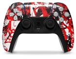 WraptorSkinz Skin Wrap compatible with the Sony PS5 DualSense Controller Red Graffiti (CONTROLLER NOT INCLUDED)