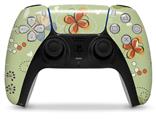 WraptorSkinz Skin Wrap compatible with the Sony PS5 DualSense Controller Birds Butterflies and Flowers (CONTROLLER NOT INCLUDED)