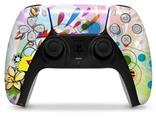 WraptorSkinz Skin Wrap compatible with the Sony PS5 DualSense Controller Floral Splash (CONTROLLER NOT INCLUDED)