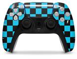 WraptorSkinz Skin Wrap compatible with the Sony PS5 DualSense Controller Checkers Blue (CONTROLLER NOT INCLUDED)
