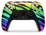 WraptorSkinz Skin Wrap compatible with the Sony PS5 DualSense Controller Tiger Rainbow (CONTROLLER NOT INCLUDED)