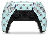 WraptorSkinz Skin Wrap compatible with the Sony PS5 DualSense Controller Kearas Daisies Seafoam (CONTROLLER NOT INCLUDED)
