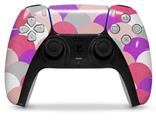 WraptorSkinz Skin Wrap compatible with the Sony PS5 DualSense Controller Brushed Circles Pink (CONTROLLER NOT INCLUDED)